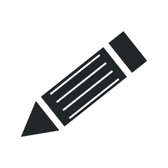 Pencil icon vector, pencil icon in flat trendy style illustration isolated on white background.
