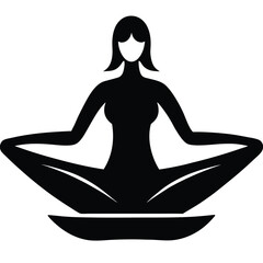 Find Inner Peace Woman Meditating in Lotus Position