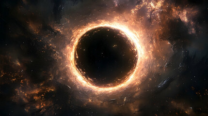 A cosmic ring of fiery space phenomena.
