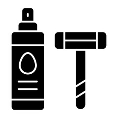 Shave glyph icon
