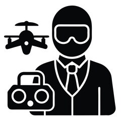 Drone Pilot Professional UAV Operator and Remote Control Expert