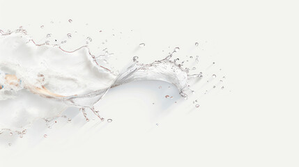 Obraz premium Water splash with dynamic motion creating a stunning effect on a minimal background showcasing fluidity and elegance in nature's element