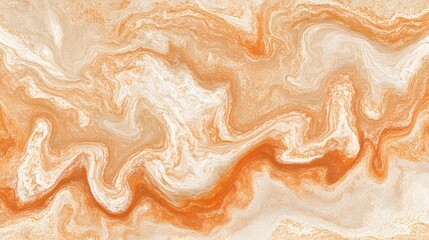 Obraz premium Abstract Orange and White Marble Texture Swirl Background