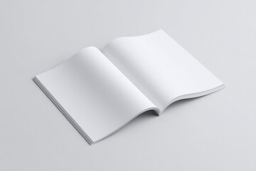 minimalistic mockup of flyer or brochure with ample copy space showcasing clean and uncluttered design