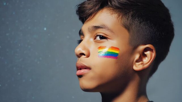 Empowering Diversity Through Rainbow Face Paint