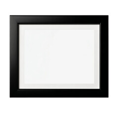 Fototapeta premium A Simple Black Picture Frame with Empty Space for Art or Photo