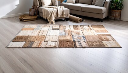 Custom AI Model Random customized hand sewn carpet rug floor