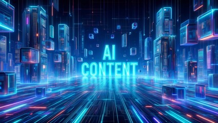 AI content concept.