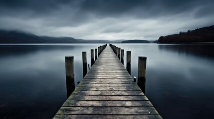 Obraz premium weathered wood dark