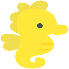 Cute Yellow Seahors