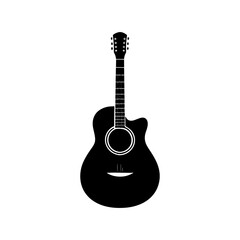 Fototapeta premium guitar vector silhouette