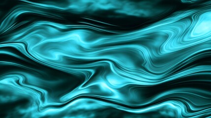 Obraz premium Abstract Teal Liquid Marble Swirls Background