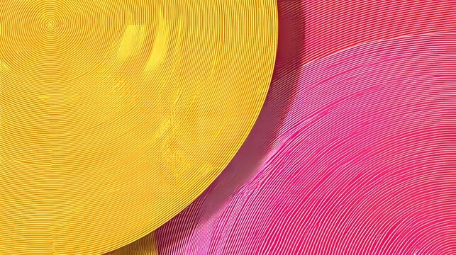 Abstract hafltone background. pastel colorful, pink and yellow gradations. Circle effect style geometric, Modern circle lines pattern