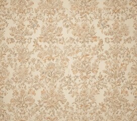 Elegant floral damask pattern on cream background, style, floral pattern, fabric