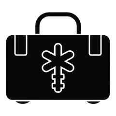 First Aid Kit Icon Emergency Medical Supplies Graphic