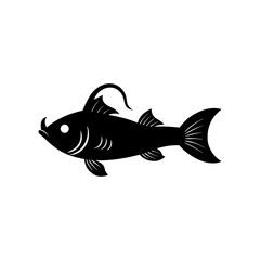 lanternfish vector silhouette