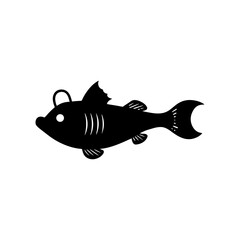 lanternfish vector silhouette