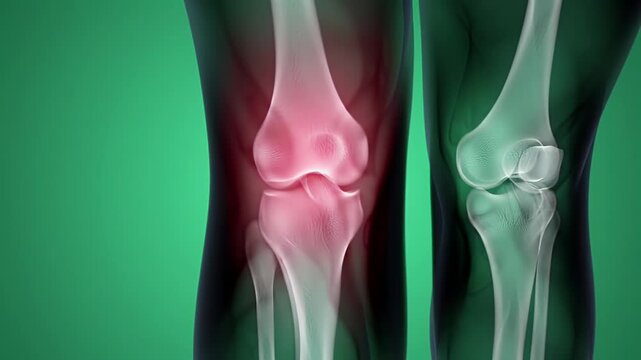 Viewing Knee Joint Anatomy in X-Ray Style Animation