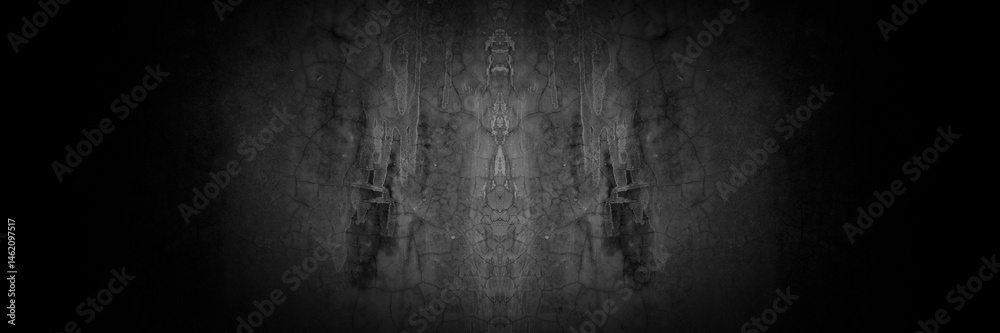 Poster Old wall texture smeared engine oil cement dark black gray  background abstract grey color design are light with white gradient background.