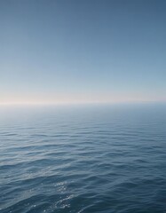 Obraz premium Subtle light blue gradient, calming ocean vibes , minimal, abstract, subtle