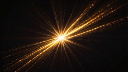 Lens flare glow light effect on black. image of rays light effects, overlays or flare isolated on black background for design. lens flare light over black background