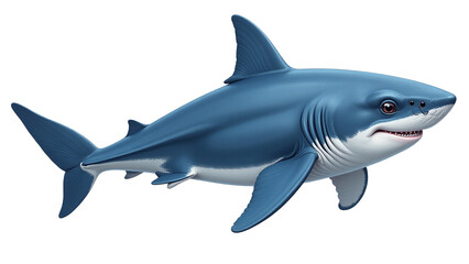 Detailed WhaleShark Pup Clipart, isolated on a white background.
