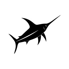 marlin fish vector silhouette