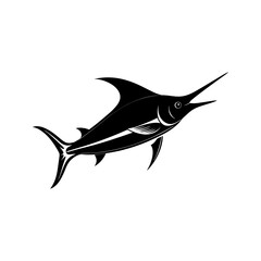 marlin fish vector silhouette