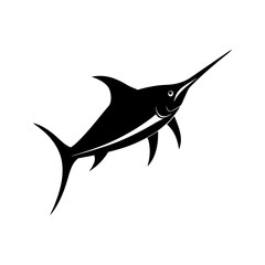 marlin fish vector silhouette