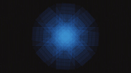 Blue Flower Line Technology Background,comic and Motion concept design,vector.
