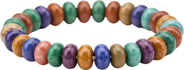 Colorful Gemstone Bracelet Seven Chakra Beads Handmade Jewelry Boho Style Accessory