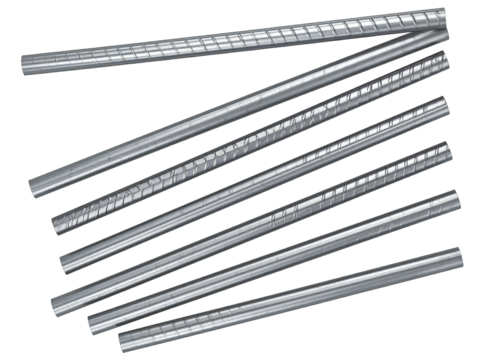 3D render of metal rods isolated on a transparent background png - Powered by Adobe
