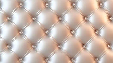 Luxurious quilted leather upholstery design.