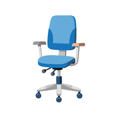 Comfortable blue ergonomic office chair designed for productivity in a modern workspace