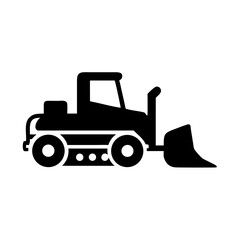 Naklejka premium Heavy machinery working on construction site during daylight with clear sky and shadows cast from equipment