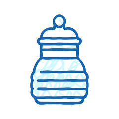 salt shaker glass package icon doodle illustration