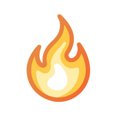 Vibrant flame graphic with a bold design representing energy and warmth