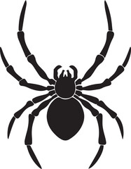 Obraz premium vector illustration of a spider, spider silhouette vector icon, spider vector illustration 