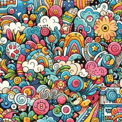 background doodle, vector, Art & Illustration