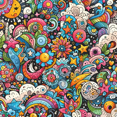 background doodle, vector, Art & Illustration