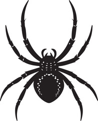 Fototapeta premium vector illustration of a spider, spider silhouette vector icon, spider vector illustration 