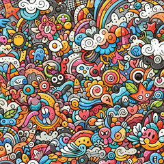 background doodle, vector, Art & Illustration