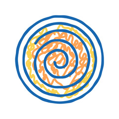 water droplet acupuncture icon doodle illustration