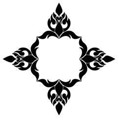 Mandala design from Damask elements