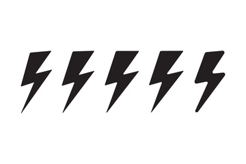 Electric Bolt Symbol Repeated Pattern – Power Icon Vector Design