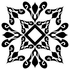 Mandala design from Asian style Damask elements.