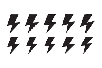 Minimal Lightning Bolt Icons