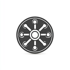 Obraz premium Abstract circular design graphic, logo, or icon