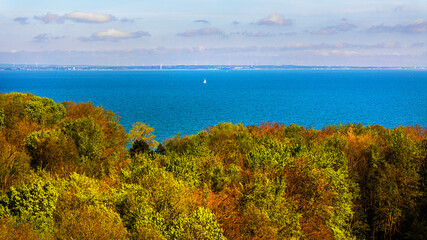 the baltic sea coast of germany panorama