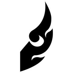 Thai pattern silhouette collage classic tattoo